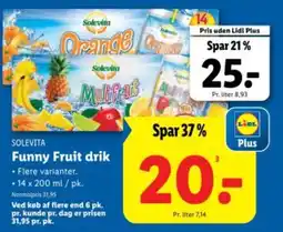 Lidl SOLEVITA Funny fruit drik tilbud