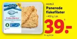 Lidl HAVBLÅ Panerede fiskefileter tilbud