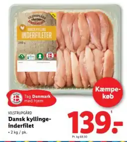 Lidl Dansk kyllinge- inderfilet tilbud