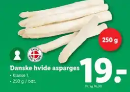 Lidl Danske hvide asparges tilbud