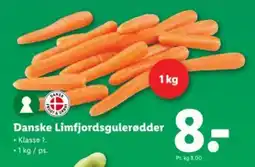 Lidl Danske limfjordsgulerødder tilbud