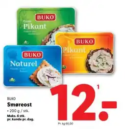 Lidl BUKO Smøreost tilbud