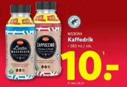 Lidl MILBONA Kaffedrik tilbud
