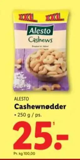 Lidl ALESTO Cashewnødder tilbud