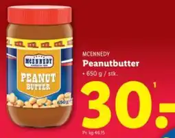 Lidl MCENNEDY Peanutbutter tilbud
