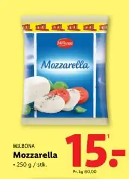 Lidl MILBONA Mozzarella tilbud