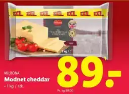 Lidl MILBONA Modnet chedddar tilbud