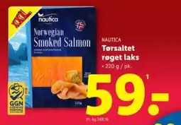 Lidl NAUTICA Tørsaltet røget laks tilbud