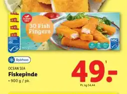 Lidl OCEAN SEA Fiskepinde tilbud