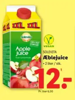 Lidl SOLEVITA Æblejuice tilbud