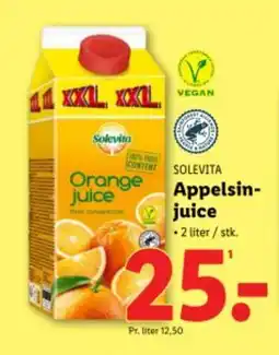 Lidl SOLEVITA Appelsin- juice tilbud