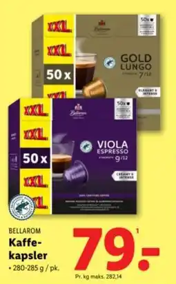 Lidl BELLAROM Kaffe- kapsler tilbud