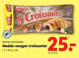 Lidl MAITRE JEAN PIERRE Nødde-nougat-croissanter tilbud