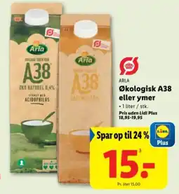 Lidl ARLA Økologisk a38 eller ymer tilbud