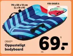 Lidl CRIVIT Oppusteligt bodyboard tilbud