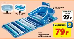 Lidl CRIVIT Soppebassin eller strandstol tilbud