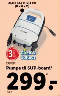 Lidl CRIVIT Pumpe til sup-board tilbud