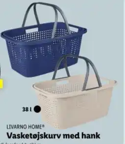 Lidl LIVARNO HOME Vasketøjskurv med hank tilbud