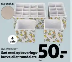Lidl LIVARNO HOME Sæt med opbevarings- kurve eller rumdelere tilbud