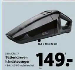 Lidl SILVERCREST Batteridreven håndstøvsuger tilbud