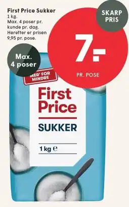 SPAR First Price Sukker tilbud