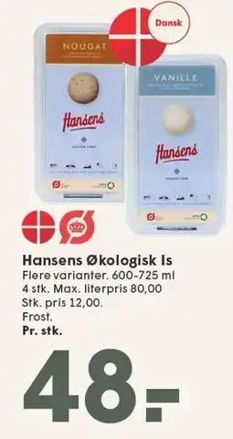 SPAR Hansens Økologisk Is tilbud