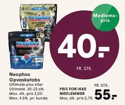 SPAR Neophos Opvasketabs tilbud