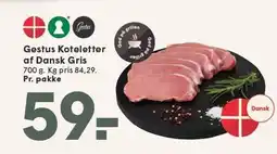 SPAR Gestus Koteletter af Dansk Gris tilbud