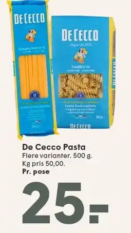 SPAR De Cecco Pasta tilbud