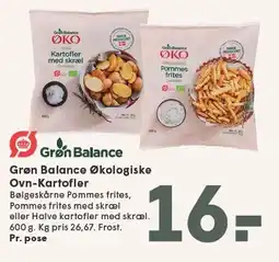 SPAR Grøn Balance Økologiske Ovn-Kartofler tilbud