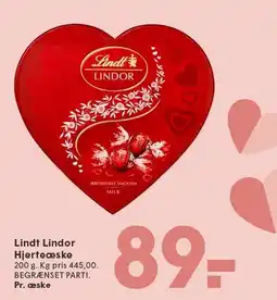 SPAR Lindt Lindor Hjerteæske tilbud