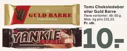 SPAR Toms Chokoladebar eller Guld Barre tilbud