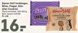 SPAR Karen Volf Småkager, Bites, Flager, Kiks eller Cookies tilbud