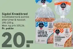 SPAR Sigdal Knækbrød tilbud