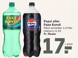 SPAR Pepsi eller Faxe Kondi tilbud