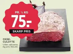 MENY OKSECULOTTE PR. 1/2 KG tilbud