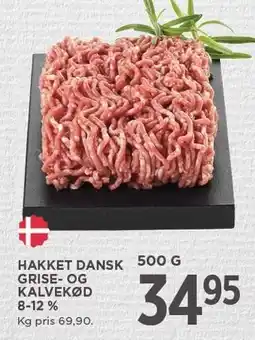 MENY HAKKET DANSK GRISE- OG KALVEKØD 8-12% tilbud