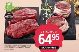 MENY FREYGAARD TYKSTEGSBØFFER ELLER TYKSTEGSMEDALJONER tilbud