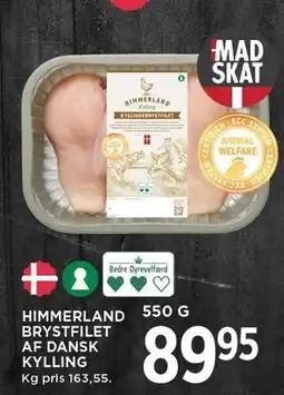 MENY HIMMERLAND BRYSTFILET AF DANSK KYLLING tilbud