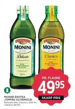MENY MONINI EKSTRA JOMFRU OLIVENOLIE tilbud
