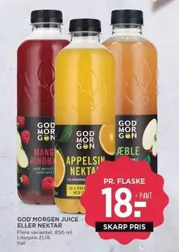 MENY GOD MORGEN JUICE ELLER NEKTAR tilbud