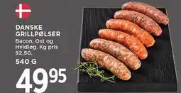 MENY DANSKE GRILLPØLSER tilbud