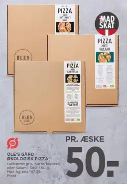MENY OLE'S GÅRD ØKOLOGISK PIZZA tilbud