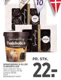 MENY SPANGSBERG IS ELLER FLØDEBOLLER tilbud