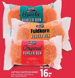 MENY HATTING FASTFOOD BRØD tilbud