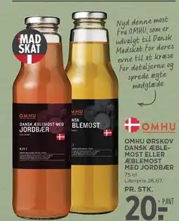 MENY OMHU ØRSKOV DANSK ÆBLEMOST ELLER ÆBLEMOST MED JORDBÆR tilbud