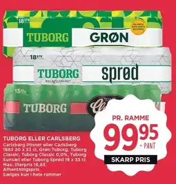 MENY TUBORG ELLER CARLSBERG tilbud