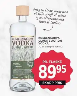 MENY KOSKENKORVA CLIMATE ACTION VODKA tilbud