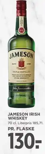 MENY JAMESON IRISH WHISKEY tilbud