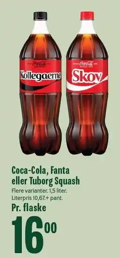 Min Købmand Coca-cola, Fanta eller Tuborg Squash tilbud